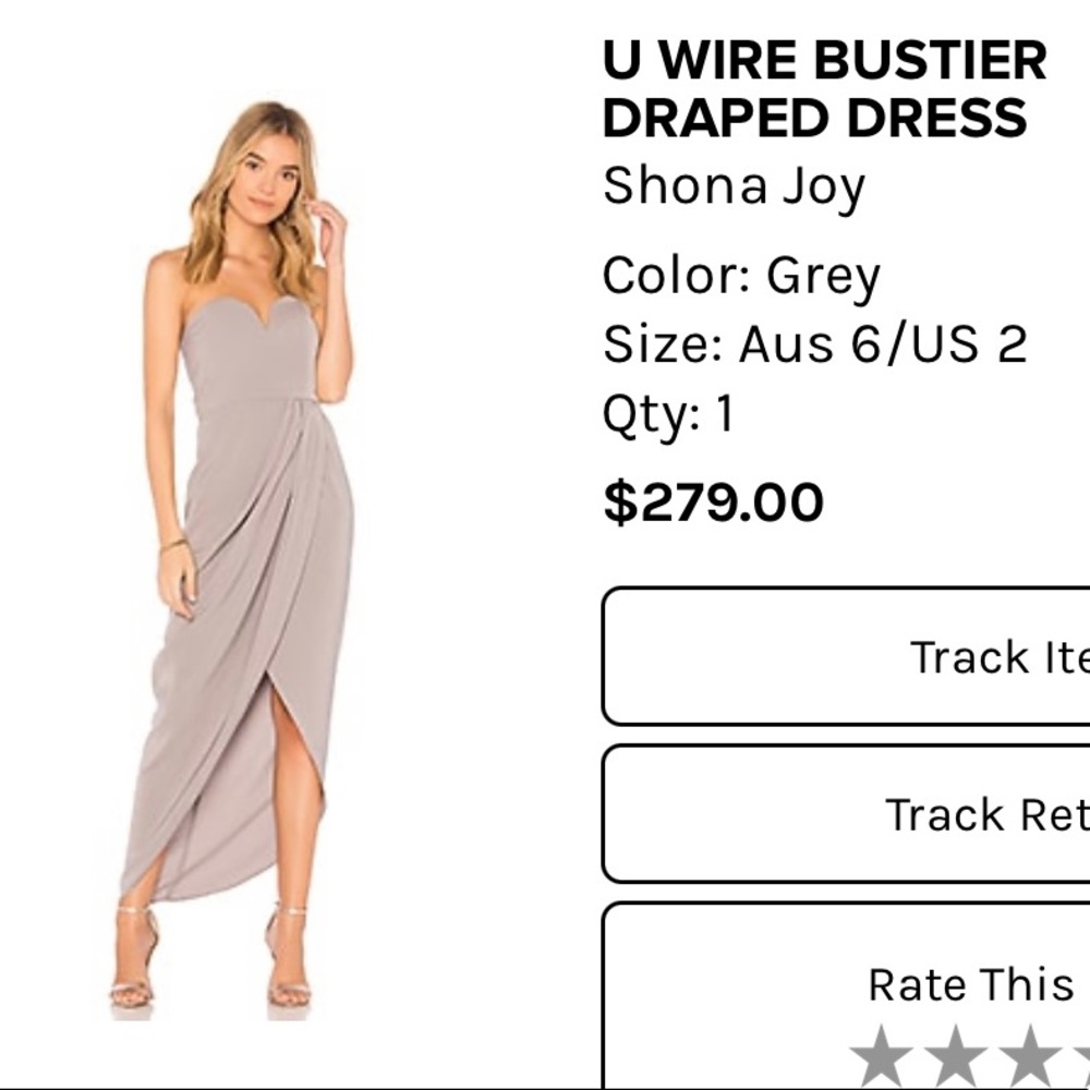 shona joy maxi dress- grey (kinda grey-purple ish)